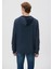 Erkek Lacivert M065606-28417 Logo Kapüşonlu Sweatshirt 20