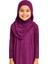 Penye Kendinden Başörtülü Çocuk Namaz Elbisesi Mor/ 6-7-8 Yaş 3