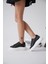 Modaserdem Grace Arkası Taşlı Siyah Kadın Sneaker 2
