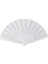3x Plastik Kumaş El Katlanabilir Fan Bayanlar Erkekler Beyaz (Yurt Dışından) 2