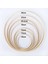 2x Ahşap Daire Yuvarlak Yakalayıcı Diy Kasnağı Çiçek Çelenk Evi Bahçe Bitki Dekor Asılı Sepet 15CM (Yurt Dışından) 5