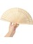 Ahşap El Fan Elde Çantaları ile Katlanır Fan Düğün Favors (48 Paket) (Yurt Dışından) 4