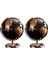 2x Dünya Globe Takımyıldız Haritası Globe Ana Masa Masası Süsleri Ofisi Ev Dekorasyon Aksesuarları (Altın) (Yurt Dışından) 1