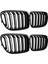 4x Parlak Siyah Ön Tampon Çift Çabuk Ön Böbrek Grill Grille For-Bmw X1 Serisi E84 Sdrıve Xdrıve 2009-2015 (Yurt Dışından) 1