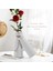 Beyaz Seramik Vazo Minimalist Stil Dekorasyonu Modern Ev Dekorasyonu Porselen Vazo Mat Tasarım (B Stili) (Yurt Dışından) 3