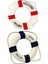2pcs Gemiye Hoş Geldiniz Köpük Nautical Life Lifebuoy Yüzük Tekne Duvar Ev Dekorasyonu 50 cm Mavi ve Kırmızı (Yurt Dışından) 1