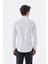 Beyaz Slim Fit İtalyan Yaka Uzun Kol Klasik Kravatlık %100 Pamuk Saten Gömlek 4