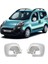 Renault Kangoo Uyumlu 2008-2013 Ayna Kapağı 2 Parça Abs Krom Kaplama 2