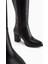 Deniza Siyah Topuklu Kadın Çizme 3