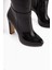 Ariya Siyah Platform Topuklu Fermuarlı Kadın Çizme 4