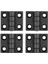 4pcs 63MM x 50MM Dolap Plastik Menteşe Kapı Menteşeleri Menteşe Siyah (Yurt Dışından) 1
