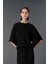 Bisiklet Yaka Oversize Örme T-Shirt 3