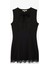Kolsuz Bisiklet Yaka Bağlama Detaylı Slim Fit Dantel Detaylı Mini Elbise 1