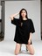 Bloom Babe – Oversize T-Shirt Siyah %100 Pamuklu Özel Tasarım Baskılı 2