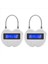 2x Akıllı Zaman Kilidi LCD Ekran Zaman Kilidi Çok Fonksiyonlu Zamanlayıcı Su Geçirmez USB Şarj Edilebilir (Yurt Dışından) 1