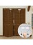 2pcs Metal Bifold Kapı Kilidi - Çift Kapı Çocuk Güvenliği Kilitleri Toddler Cats &amp Dogs&#39 U Dolaplardan Dolaplardan Koru (Yurt Dışından) 5