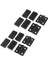 12 x Siyah Alüminyum Mobilya Dolap Kapı Menteşe 50MM x 50MM (Yurt Dışından) 1
