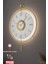 (Orta Boy 37*55 cm)Timelles Kristal , (3 Pil Dahil ) Quartz Mekanizmalı , Dekoratif Metal Duvar Saati 1