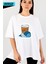 Despresso – Coffee First, Talk Never Oversize Unisex T-Shirt Beyaz %100 Pamuklu Özel Tasarım Baskı 1