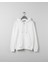 Sweatshirt Kapüşonlu Fermuarlı Beyaz Unisex 1