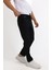 Relaxed Fit (Pilesiz) Lacivert Düz Jogger Pantolon 2