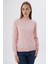 Kadın %100 Organik Pamuk Yarım Balıkçı Yaka Triko Kazak Örme Bluz TRIST-6104 1