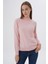 Kadın %100 Organik Pamuk Yarım Balıkçı Yaka Triko Kazak Örme Bluz TRIST-6104 3