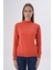 Kadın %100 Organik Pamuk Yarım Balıkçı Yaka Triko Kazak Örme Bluz TRIST-6104 1