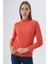 Kadın %100 Organik Pamuk Yarım Balıkçı Yaka Triko Kazak Örme Bluz TRIST-6104 3