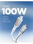 USB-C to USB-C 1 Metre Kablo 100W Güç / PPS 2.0 Desteği Super Hızlı Şarj / 5 Gbps (E-Marker Çip) Data Aktarım Hızı / PD USB 3.2 Type-C Ekstra Dayanıklı MFI Lisanslı White - ACA08774 8