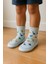 Çocuk Dinozor Desenli Makosen Soket Çorap Patik Panduf – Kaydırmaz Ev & Anaokulu Ayakkabısı Mavi 1