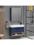 Berlin 80 cm (Bölmeli) Lacivert Banyo Dolabı 1