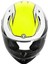 T-15 Shock Kapalı Motosiklet Kaskı Siyah Sarı Beyaz 4