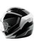 T-15 Route Kapalı Motosiklet Kaskı Siyah Beyaz 2
