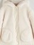 Lcw Kids Ekru Kapüşonlu Pelüş Kız Çocuk Mont 2