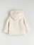 Lcw Kids Ekru Kapüşonlu Pelüş Kız Çocuk Mont 4