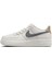 Air Force 1 Af1 Gs Leather Unisex Sneaker Swoosh Hakiki Deri Günlük Spor Ayakkabı Krem Gri 2