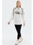 Kadın Oversize Yuvarlak Yakalı Jakar Garnili Sweatshirt 4