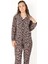02258 Leopar Uzunkol Üst Uzun Alt Pijama Takımı 9