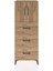 Hyperion Dolap 2 Raflı 3 Çekmeceli 2 Kapaklı 60X44X163 Çam-Çam 1