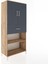 Hyperion Dolap 4 Raflı Tek Çekmeceli 2 Kapaklı 88X44X195 Çam-Antrasit 2