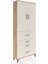 Arges Dolap 3 Raflı 4 Çekmeceli 2 Kapaklı 88X30X221 Çam-Aytaşı 2