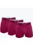 Erkek Bordo 3 Lü Paket Pamuk Elastan Boxer 3M075 1