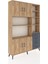 Arges Dolap 9 Raflı 4 Çekmeceli 4 Kapaklı 132X30X195 Çam-Çam/antrasit 2
