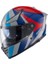 YM-853 Aıx White Red Blue Kapalı Kask 1