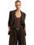 Dropped Waist Double Breasted Blaze Oversize Kadın Ceket 1