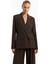 Dropped Waist Double Breasted Blaze Oversize Kadın Ceket 5