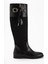 Galia Siyah Süet Tokalı Kadın Çizme 1