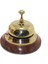 Altı Ahşap Üstü Pirinç Masa Üstü Resepsiyon Çanı 1