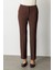Beli Lastikli Bol Paça Pantolon Kahve 05035 3